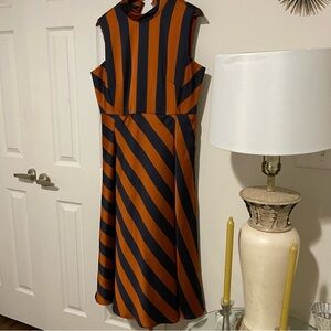 HUGO BOSS DALTINA SLEEVELESS MIDI DRESS